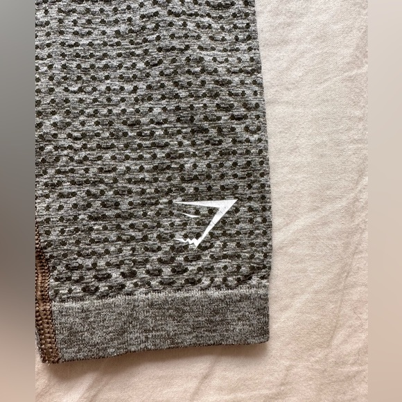 Gymshark Vital Seamless Leggings - Khaki Marl - Picture 6 of 6